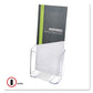 deflecto Docuholder For Countertop/wall-mount Leaflet Size 4.25w X 3.25d X 7.75h Clear - Office - deflecto®