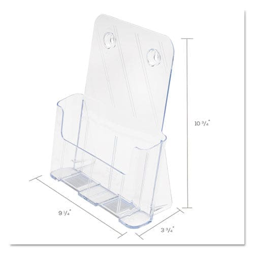 deflecto Docuholder For Countertop/wall-mount Magazine 9.25w X 3.75d X 10.75h Clear - Office - deflecto®