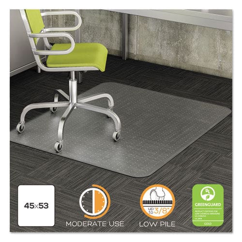 deflecto Duramat Moderate Use Chair Mat For Low Pile Carpet 36 X 48 Rectangular Clear - Furniture - deflecto®
