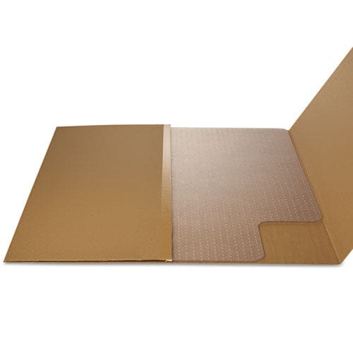 deflecto Duramat Moderate Use Chair Mat For Low Pile Carpet 45 X 53 Wide Lipped Clear - Furniture - deflecto®