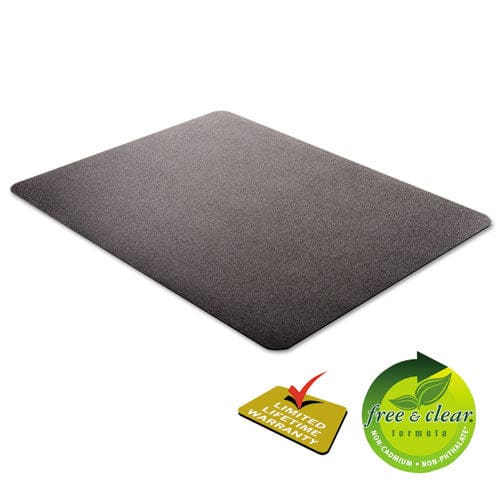 deflecto Economat All Day Use Chair Mat For Hard Floors 45 X 53 Rectangular Black - Furniture - deflecto®