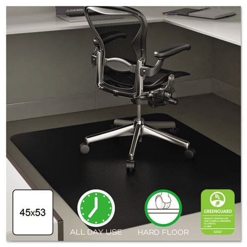 deflecto Economat All Day Use Chair Mat For Hard Lip 36 X 48 Low Pile Smooth Clear - Furniture - deflecto®