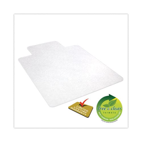 deflecto Economat All Day Use Chair Mat For Hard Lip 36 X 48 Low Pile Smooth Clear - Furniture - deflecto®