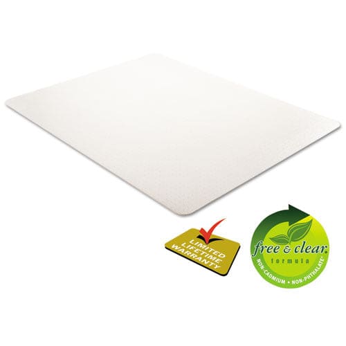 deflecto Economat Occasional Use Chair Mat Low Pile Carpet Flat 46 X 60 Rectangle Clear - Furniture - deflecto®