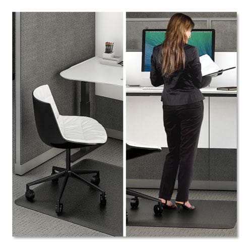 deflecto Ergonomic Sit Stand Mat 48 X 36 Black - Janitorial & Sanitation - deflecto®