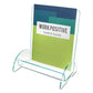 deflecto Euro-style Docuholder Leaflet Size 4.5w X 4.5d X 7.88h Green Tinted - Office - deflecto®