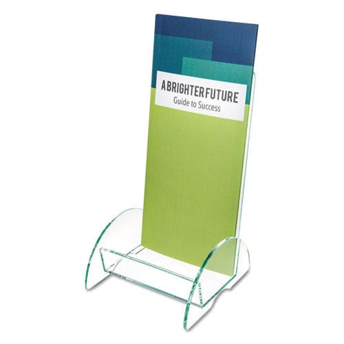 deflecto Euro-style Docuholder Leaflet Size 4.5w X 4.5d X 7.88h Green Tinted - Office - deflecto®