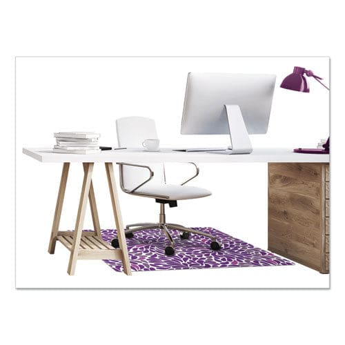 deflecto Fashionmat Chair Mat Rectangular 35 X 40 Daisies - Furniture - deflecto®