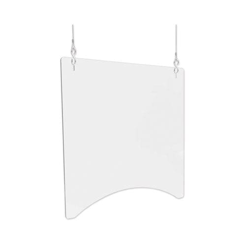 deflecto Hanging Barrier 23.75 X 35.75 Acrylic Clear 2/carton - Furniture - deflecto®