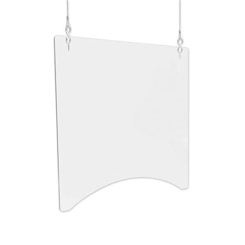 deflecto Hanging Barrier 23.75 X 35.75 Polycarbonate Clear 2/carton - Furniture - deflecto®