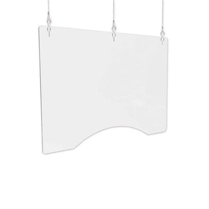 deflecto Hanging Barrier 35.75 X 24 Acrylic Clear 2/carton - Furniture - deflecto®