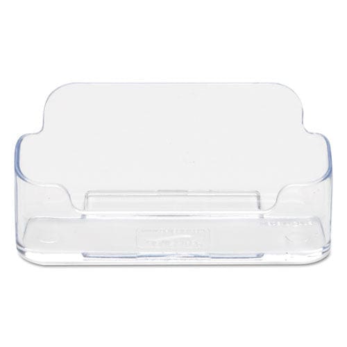 deflecto Horizontal Business Card Holder Holds 50 Cards 3.88 X 1.38 X 1.81 Plastic Clear - Office - deflecto®
