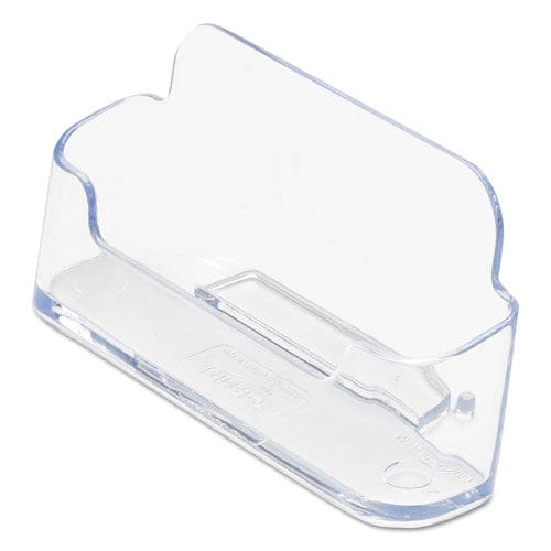 deflecto Horizontal Business Card Holder Holds 50 Cards 3.88 X 1.38 X 1.81 Plastic Clear - Office - deflecto®
