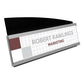 deflecto Interior Image Anti-glare Sign Holder Landscape 8.5 X 2 Insert Black/silver - Office - deflecto®