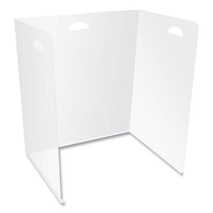 deflecto Lightweight Desktop Barriers 22 X 16 X 24 Polypropylene Clear 10/carton - Furniture - deflecto®