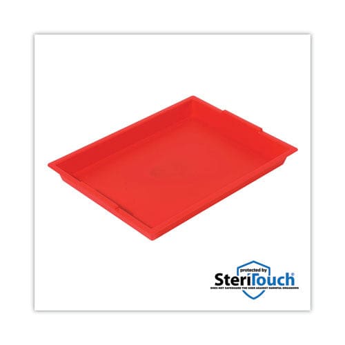 deflecto Little Artist Antimicrobial Finger Paint Tray 16 X 1.8 X 12 Red - School Supplies - deflecto®