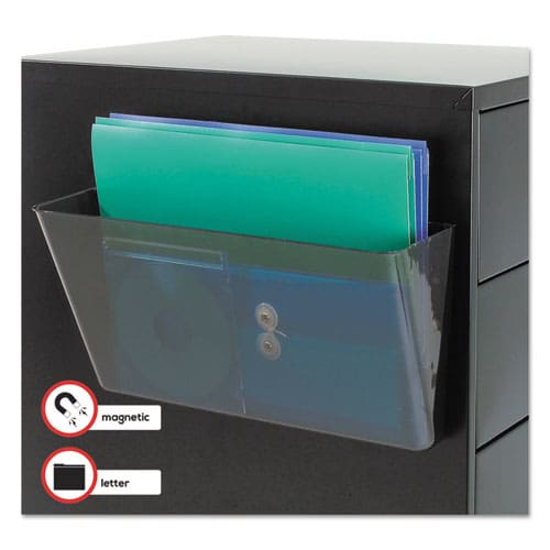 deflecto Magnetic Docupocket Wall File Letter Size 13 X 4 X 7 Smoke - Office - deflecto®