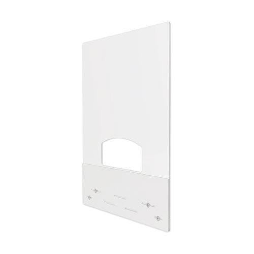 deflecto Mounting Safety Barrier With Pass Thru 31.5 X 38 Polycarbonate Clear 2/carton - Furniture - deflecto®