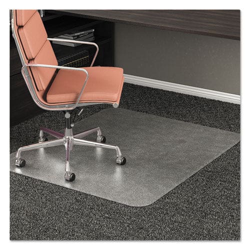 deflecto Rollamat Frequent Use Chair Mat Med Pile Carpet Flat 45 X 53 Wide Lipped Clear - Furniture - deflecto®