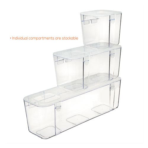 deflecto Stackable Caddy Organizer Small Plastic 4.33 X 4 X 4.38 White - School Supplies - deflecto®
