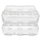 deflecto Stackable Caddy Organizer With S M And L Containers Plastic 10.5 X 14 X 6.5 White Caddy/clear Containers - School Supplies -