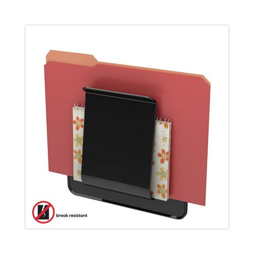 deflecto Stand Tall Wall File Legal/letter/oversized Size 9.25 X 10.63 Black - Office - deflecto®
