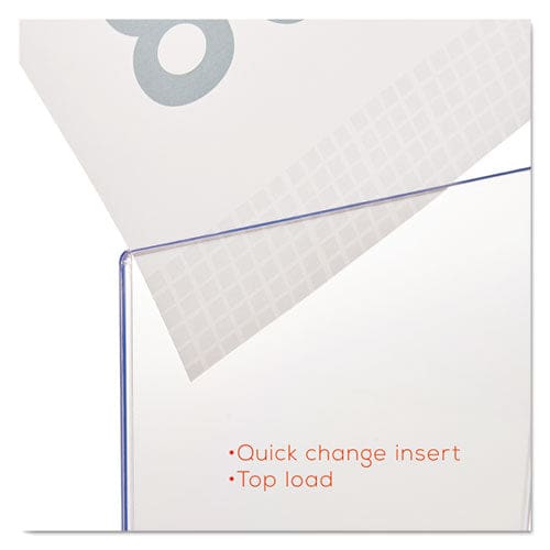 deflecto Superior Image Double Sided Sign Holder 8.5 X 11 Insert Clear - Office - deflecto®
