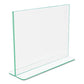 deflecto Superior Image Premium Green Edge Sign Holders 11 X 8.5 Insert Clear/green - Office - deflecto®