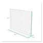 deflecto Superior Image Premium Green Edge Sign Holders 11 X 8.5 Insert Clear/green - Office - deflecto®