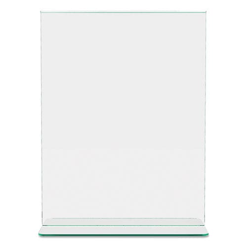 deflecto Superior Image Premium Green Edge Sign Holders 8.5 X 11 Insert Clear/green - Office - deflecto®