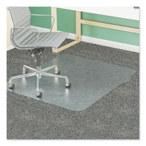 deflecto Supermat Frequent Use Chair Mat For Medium Pile Carpet 46 X 60 Wide Lipped Clear - Furniture - deflecto®