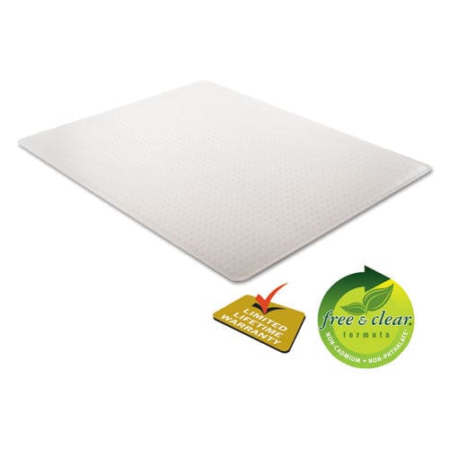 deflecto Supermat Frequent Use Chair Mat Med Pile Carpet Roll 36 X 48 Lipped Clear - Furniture - deflecto®