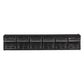 deflecto Tilt Bin Interlocking Multi-bin Storage Organizer 6 Sections 23.63 X 3.63 X 4.5 Black/clear - School Supplies - deflecto®
