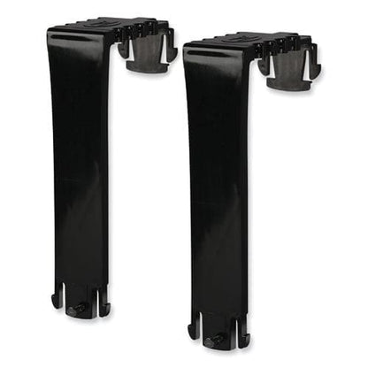 deflecto Two Break-resistant Plastic Partition Brackets For 2.63 To 4.13 Wide Partition Walls Black 2/pack - Furniture - deflecto®