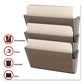 deflecto Unbreakable Docupocket Wall File 3 Sections Letter Size 14.5 X 3 X 6.5 Smoke 3/pack - Office - deflecto®