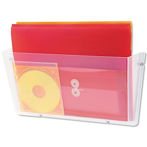 deflecto Unbreakable Docupocket Wall File Legal Size 17.5 X 3 X 6.5 Clear - Office - deflecto®