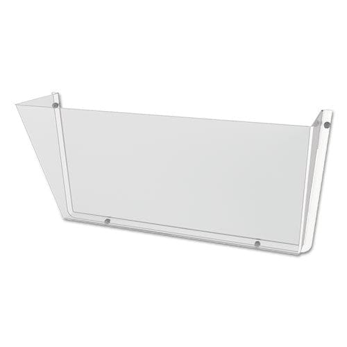 deflecto Unbreakable Docupocket Wall File Letter Size 14.5 X 3 X 6.5 Clear - Office - deflecto®
