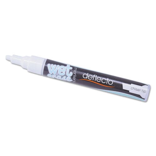 deflecto Wet Erase Markers Medium Chisel Tip White 4/pack - School Supplies - deflecto®