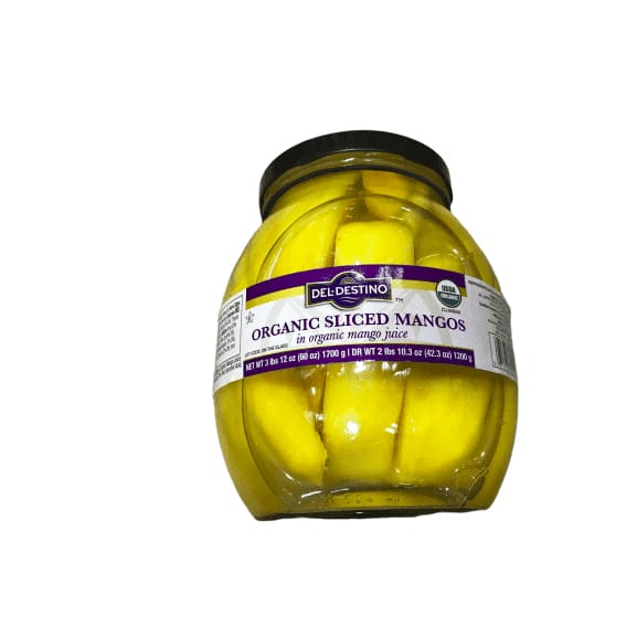 Del Destino Sliced Mangos In Natural Juice In A Jar, 60 oz - ShelHealth.Com