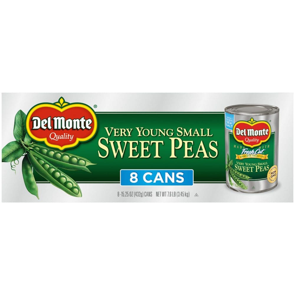 Del Monte Harvest Selects Very Young Small Sweet Peas (15.25 oz. 8 pk.) - Canned Foods & Goods - Del Monte
