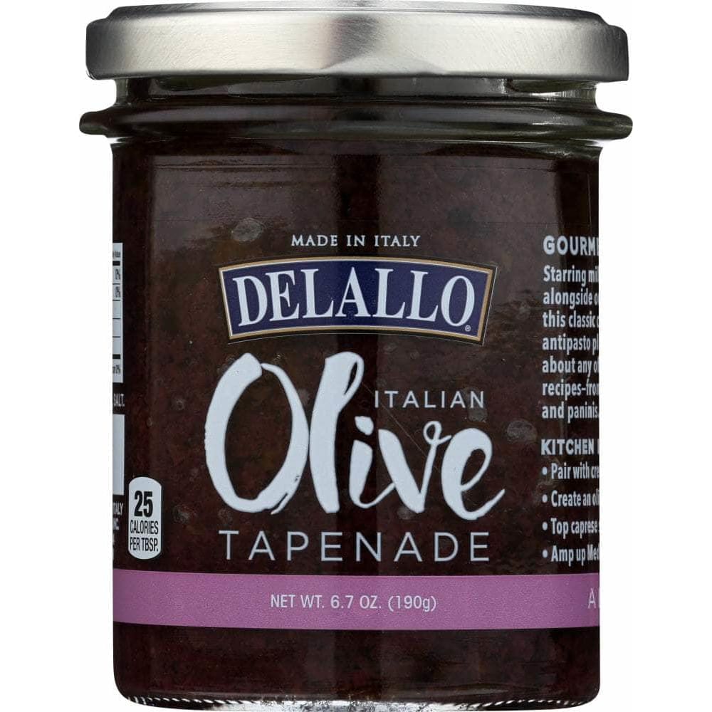 Delallo Delallo Black Italian Olive Tapenade, 6.7 oz
