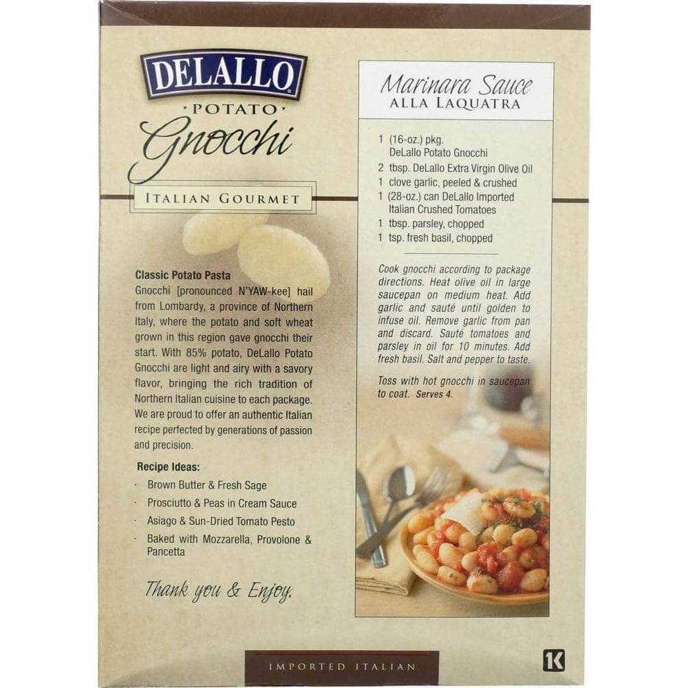 Delallo Delallo Potato Gnocchi, 16 oz