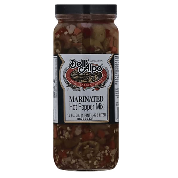 DELL ALPE Grocery > Pantry > Condiments DELL ALPE Marinated Hot Pepper Mix, 16 fo
