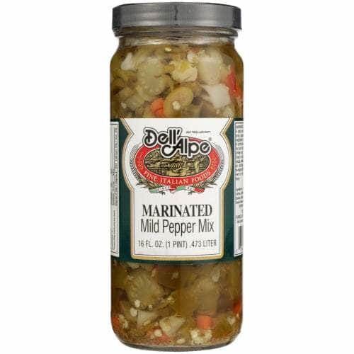 DELL ALPE Grocery > Pantry > Condiments DELL ALPE: Marinated Mild Pepper Mix, 16 oz