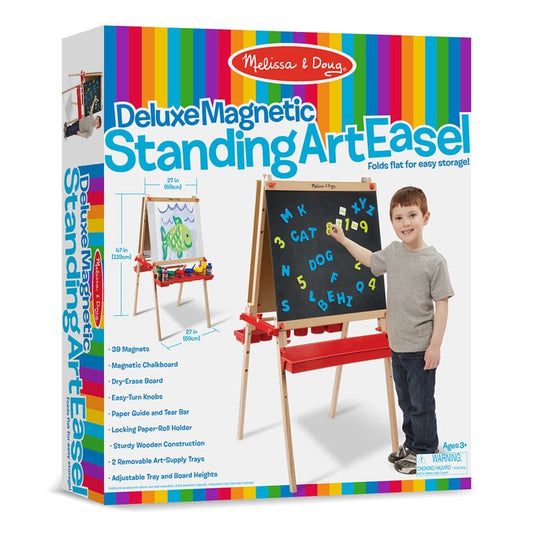 Deluxe Magnetic Standing Art Easel - Easels - Melissa & Doug