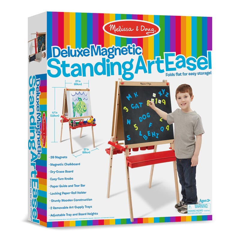 Deluxe Magnetic Standing Art Easel - Easels - Melissa & Doug