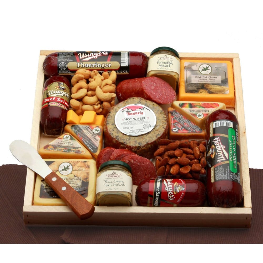 Deluxe Meat and Cheese Lovers Sampler - Salty & Savory - Deluxe Meat