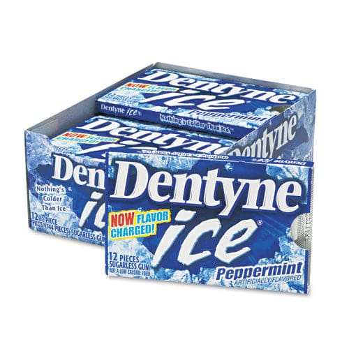 Dentyne Ice Sugarless Gum Peppermint Flavor,16 Pieces/pack 9 Packs/box - Food Service - Dentyne Ice®