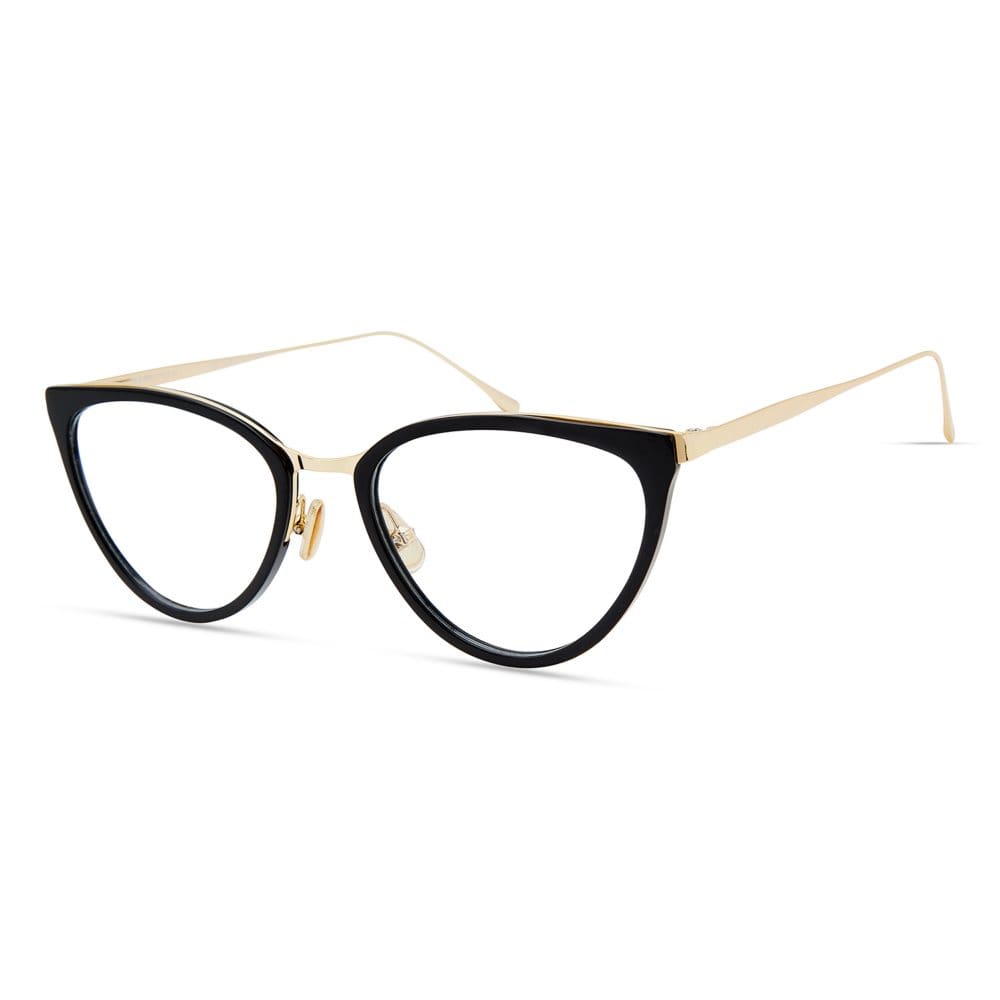 Derek Lam DL 291 Eyewear Black & Gold - Prescription Eyewear - Derek Lam