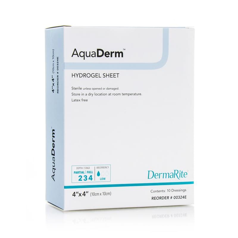 Dermarite Aquaderm 4X4- Hydrogel Box of 10 - Item Detail - Dermarite